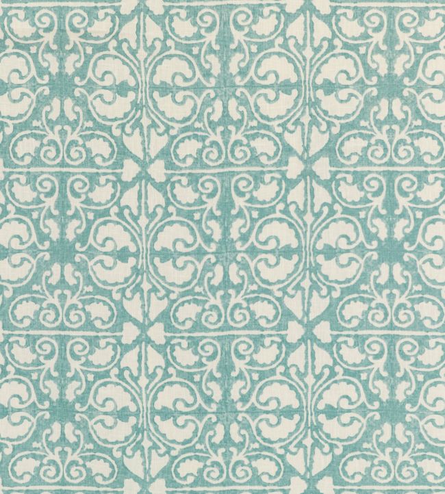 Elbury Fabric by Baker Lifestyle Aqua