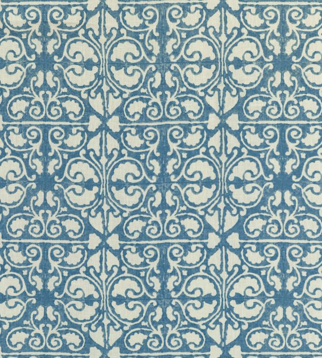 Elbury Fabric by Baker Lifestyle Blue