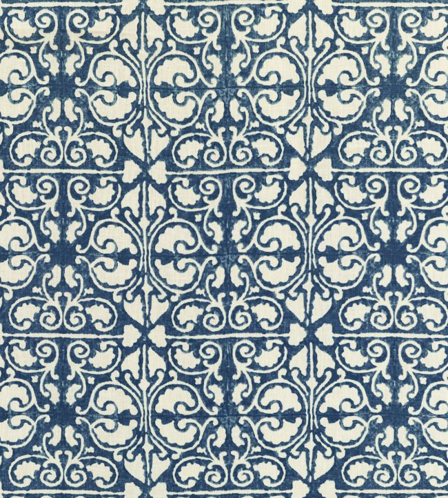 Elbury Fabric by Baker Lifestyle Indigo