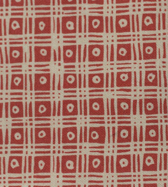 Eleco Fabric by Titley and Marr Terracotta