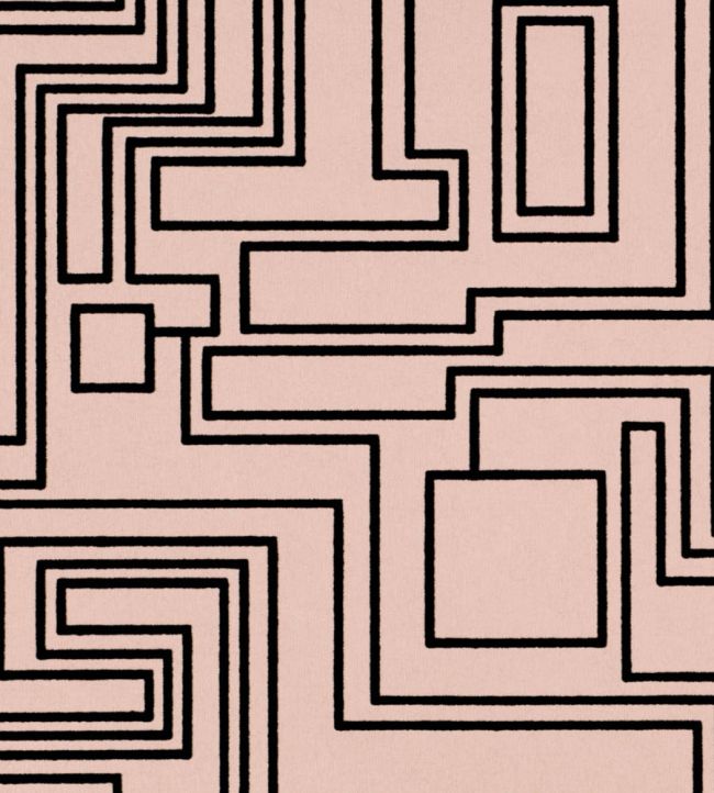 Electro Maze Wallpaper by Kirkby Design Powder