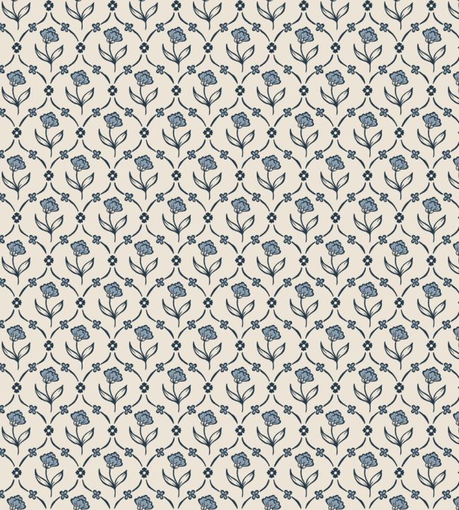 Elena Wallpaper by Sandberg Blue