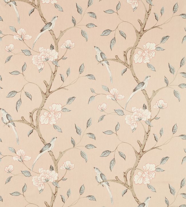 Eleonora Print Fabric by Zoffany Tuscan Pink