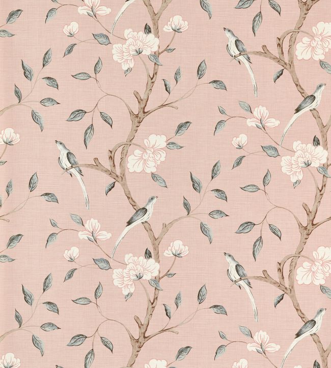 Eleonora Print Wallpaper by Zoffany Tuscan Pink