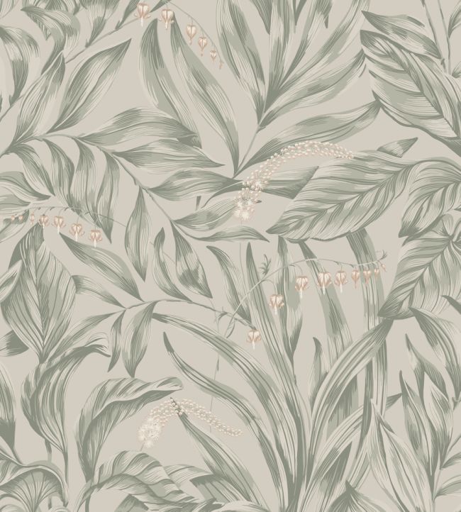 Elin Wallpaper by Sandberg Sage Green