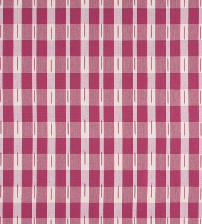 Ellastone Check Fabric by Thibaut Raspberry