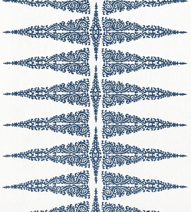 Ellery Stripe Fabric by Anna French Navy on White