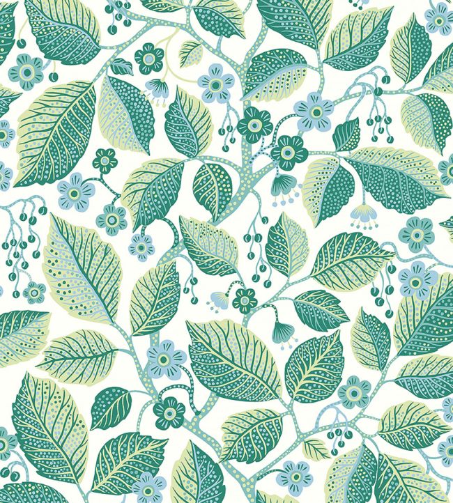 Elm Tree Wallpaper by Borastapeter Green/Blue
