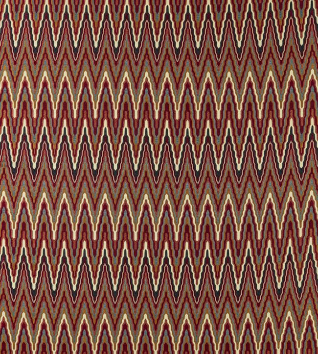 Elota Fabric by Harlequin Indigo/Maroon