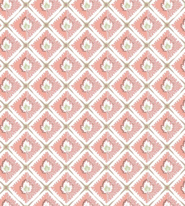 Elsie Fabric by Nina Campbell Coral