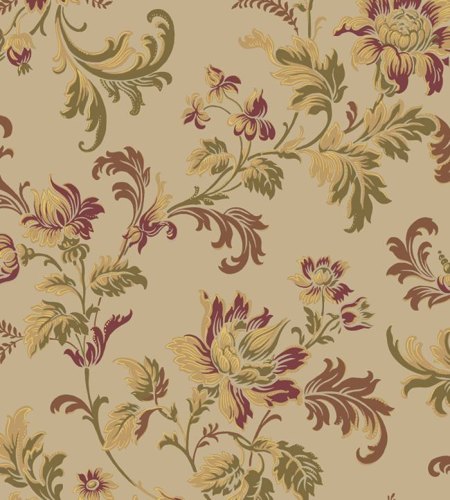 Elvira Wallpaper by Borastapeter Beige