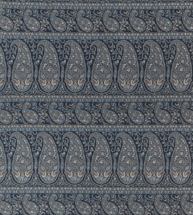Emalin Paisley Fabric by Thibaut Charcoal