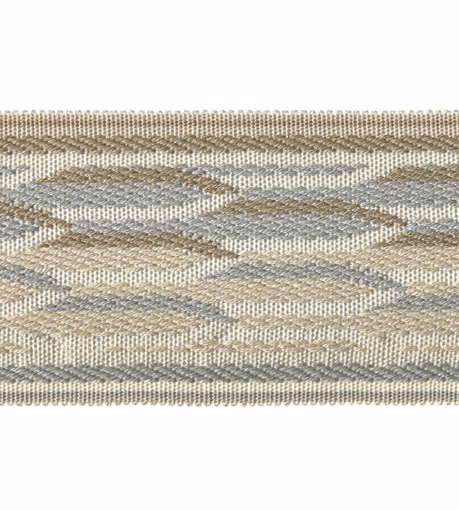 Embroidered Braid 60mm Trimming by Houles Blue Glacier