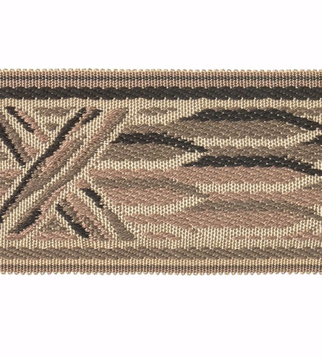Embroidered Braid 60mm Trimming by Houles Brun Vision