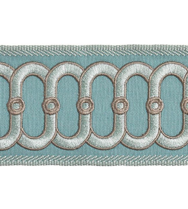 Embroidered Braid 75mm Trimming by Houles Cristal
