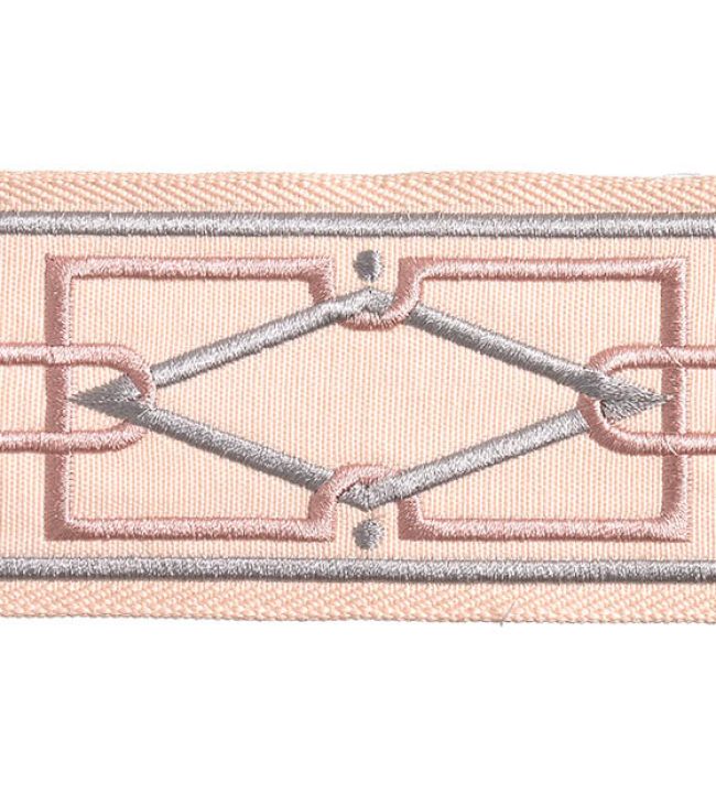 Diamond Embroidered Braid 75mm Trimming by Houles Daisy
