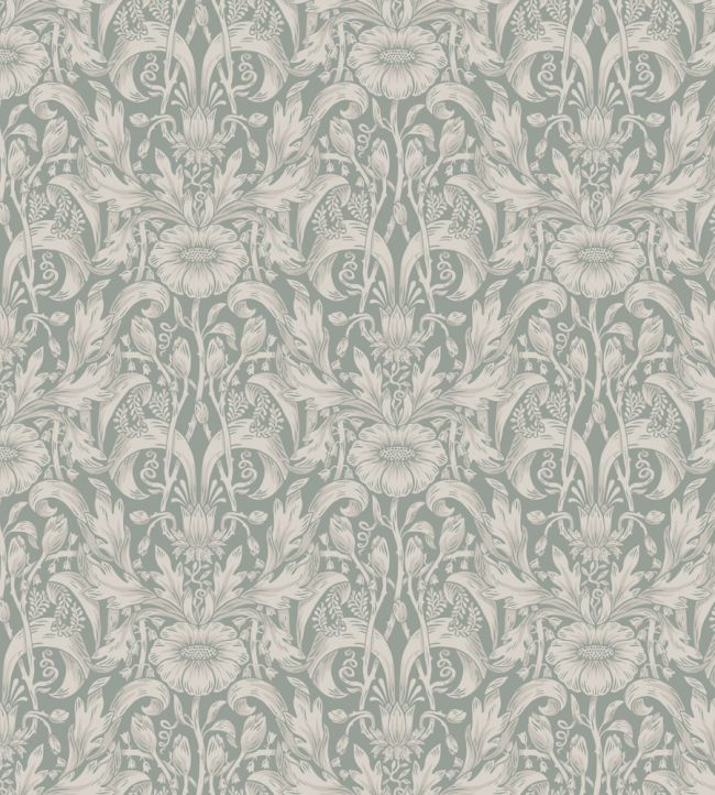 Emil Wallpaper by Sandberg Garden Green