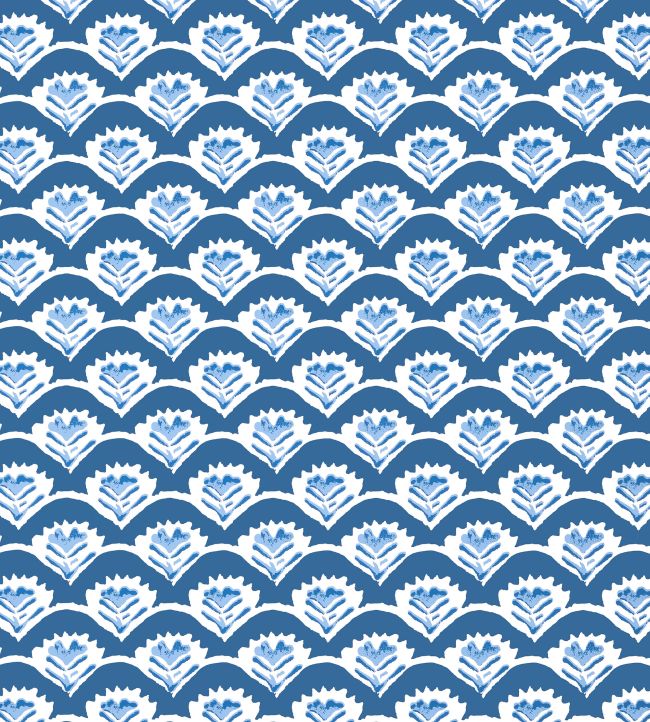 Emily Wallpaper by Thibaut Navy
