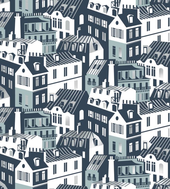 Emmas Apartment Wallpaper by Mini Moderns High Tide & Zinc
