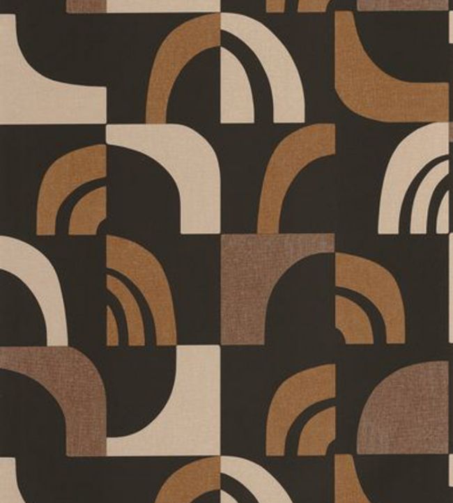 Empreinte Wallpaper by Caselio Terre Cuite Noir
