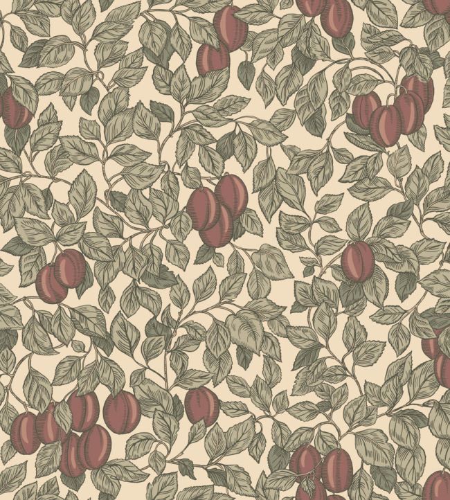 Emrik Wallpaper by Sandberg Burgundy