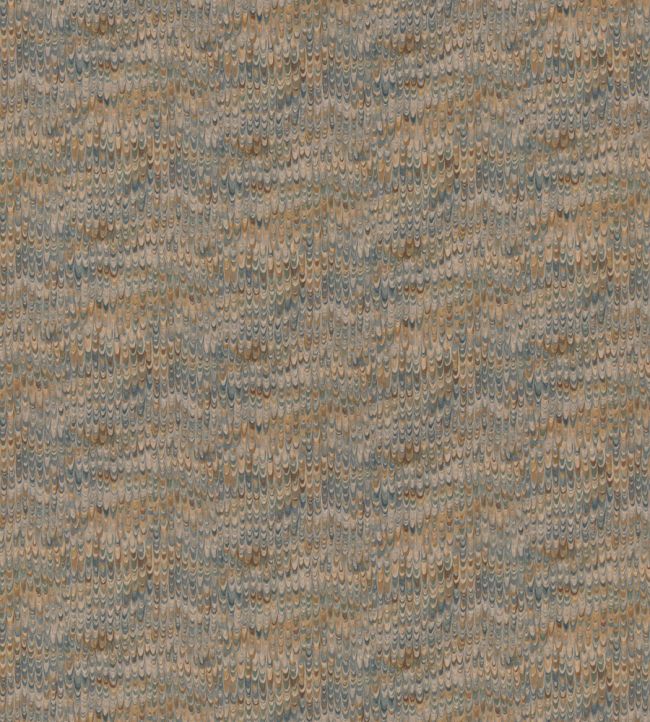 End Paper Fabric by Mulberry Home Blue/Sand