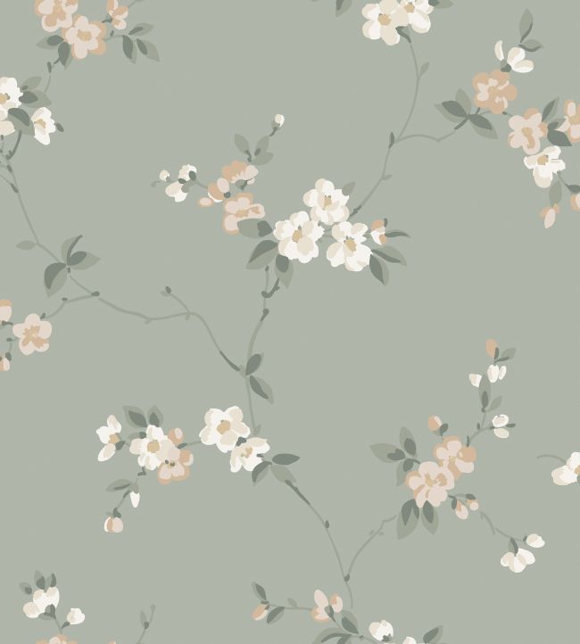 Engla Wallpaper by Sandberg Sage Green