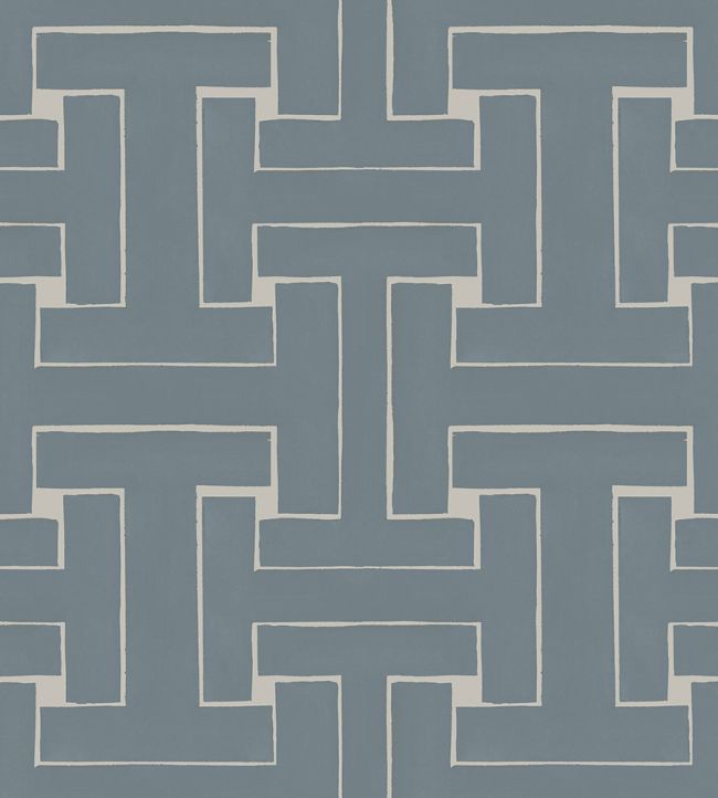 Ensemble Wallpaper by Tres Tintas Azul claro
