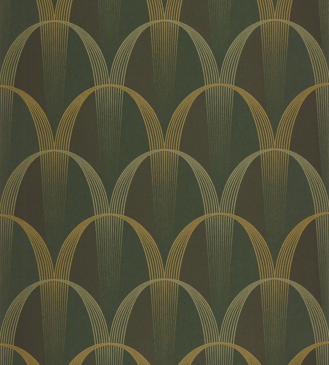 Entree Des Artistes Wallpaper by Casadeco Kaki / Or