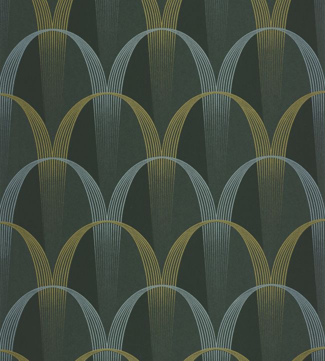 Entree Des Artistes Wallpaper by Casadeco Vert Taiga