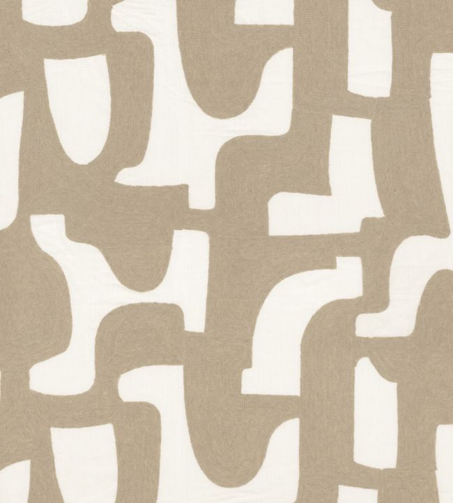 Entrelacs Fabric by Casamance Beige