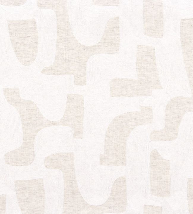 Entrelacs Fabric by Casamance Blanc