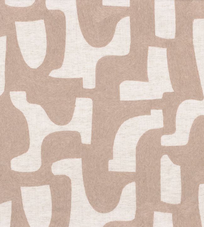 Entrelacs Fabric by Casamance Rose Poudre