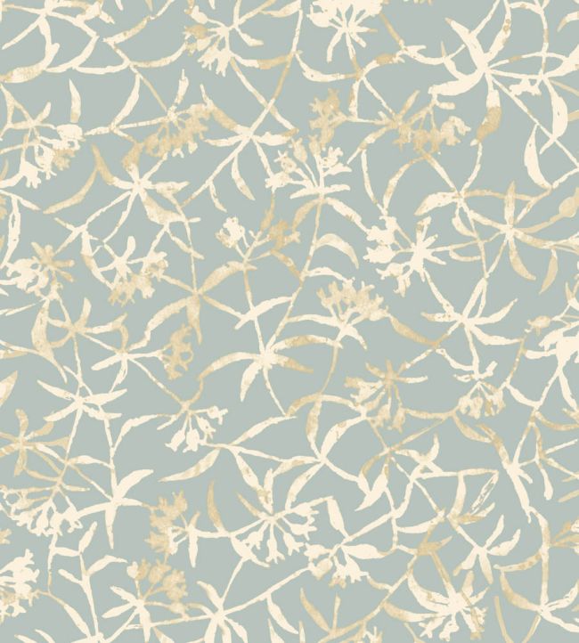 Entwine Wallpaper by Ohpopsi Turkish Blue