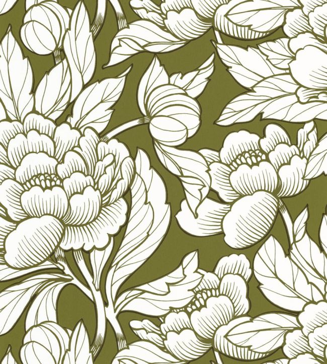 Envergure Wallpaper by Caselio Kaki