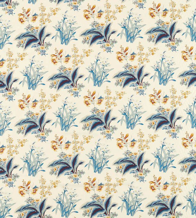 Enys Garden Fabric by Sanderson Indigo Primrose