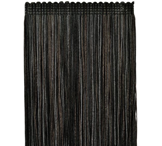 Era Chainette Fringe 200mm Trimming by Houles Charbon