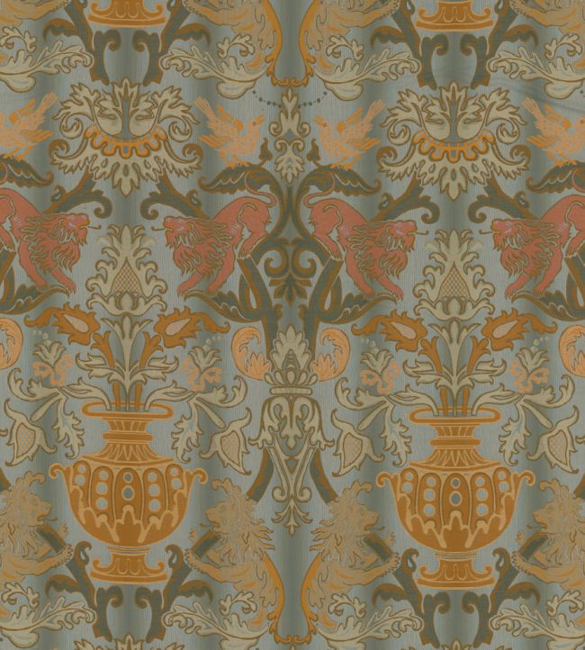 Erasmo Fabric by Nobilis Bleu Gris