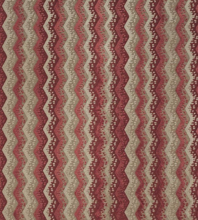 Espalier Velvet Fabric by James Hare Cherry Rose