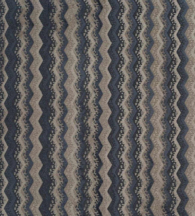 Espalier Velvet Fabric by James Hare Hortense Blue