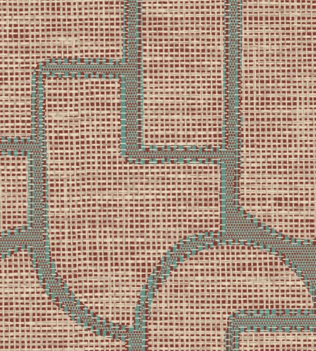 Esparto Iberico  Wallpaper by Arte Terra Teal