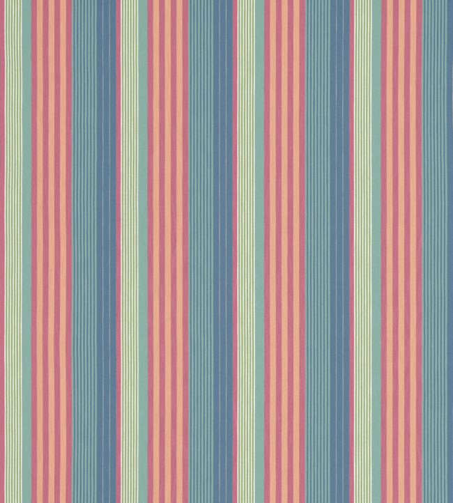 Esprit Stripe Fabric by Thibaut Cornflower and Peony