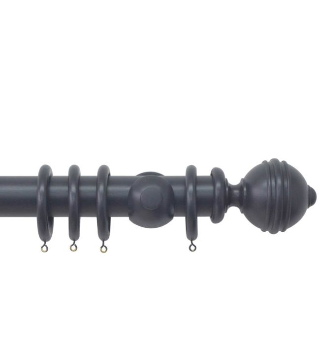 Estate 48mm Wooden Basalt Ribbed Ball EST180R/BAS/H3027Fx2/BAS 180cm Cup 18 Basalt
