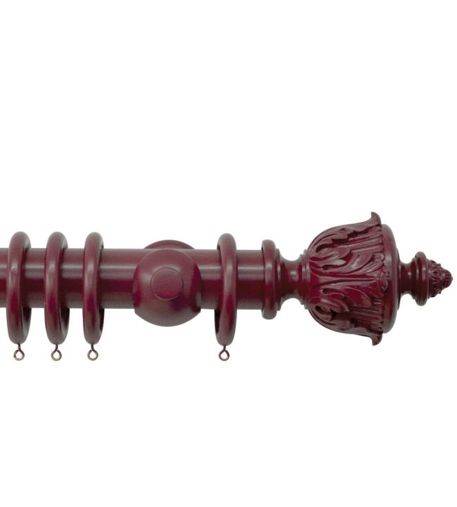 Estate 48mm Wooden Claret Acanthus EST180R/CLA/H4028Fx2/CLA 180cm Cup 18 Claret