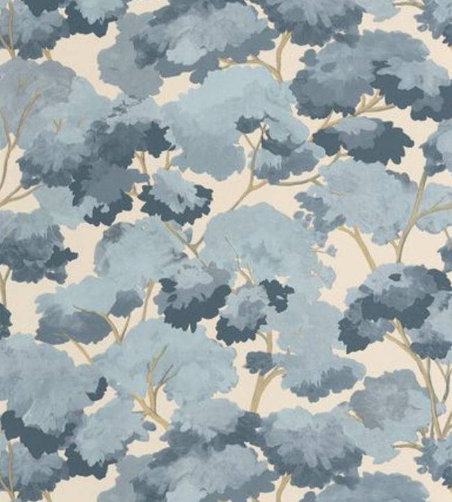 Ete Wallpaper by Caselio Bleu Beige