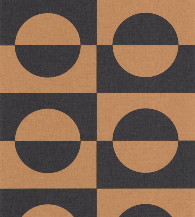 Etendu Wallpaper by Caselio Noir Beige