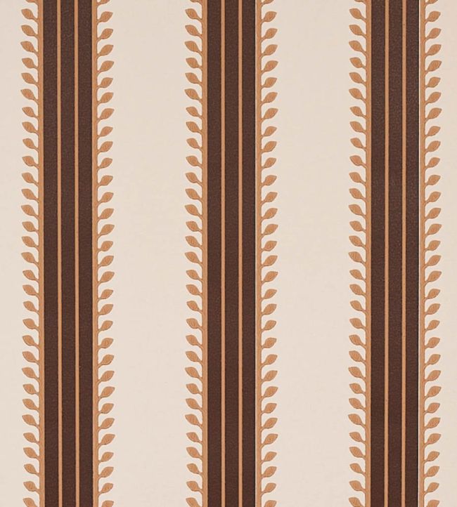 Etruscan Stripe Wallpaper by Schumacher Brown