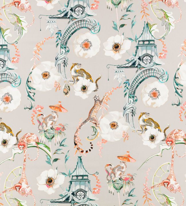 Euphoria Fabric by Romo Coral Island