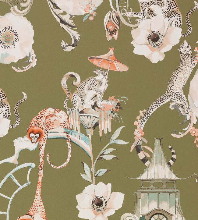 Euphoria Wallpaper by Romo Somerset Green
