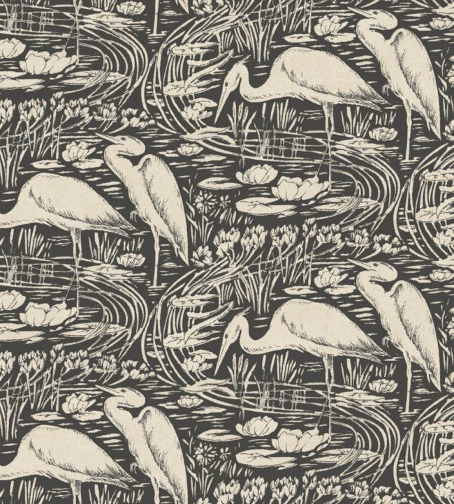 Euphrate Wallpaper by Casadeco Noir Reglisse